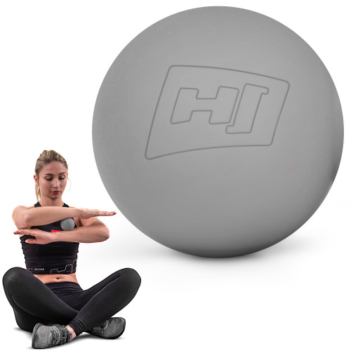 Масажний м'яч  Hop-Sport HS-S063MB 63 мм grey - фото №4